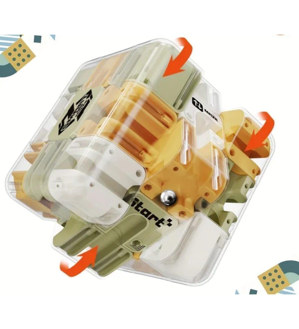 Plastic Ball Rolling Cube (Multicolor) - Image 4