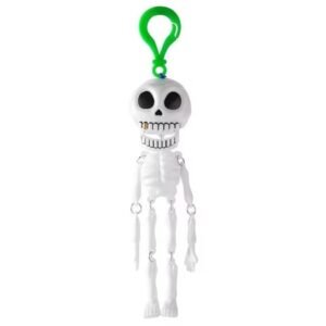 Plastic Skeleton Keychain (White-Green)