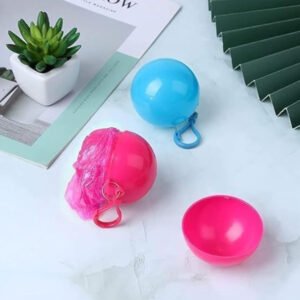 Pack of 2 Plastic Raincoat Ball (Multicolor)