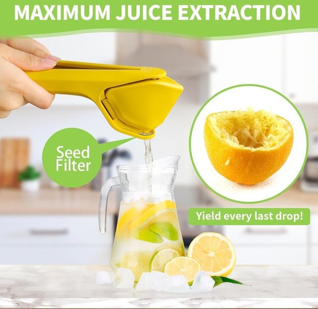 Plastic Lemon Squeezer (Yellow) - Image 3