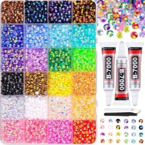 Resin Nail Art Rhinestones Bedazzling Kit (Multicolor)