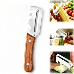 Stainless Steel 3 In 1 Vegetable Peeler (Silver)