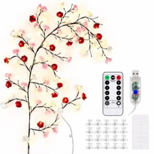 Plastic Rose Tree Light (Multicolor)