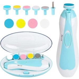 Plastic Baby Nail Trimmer (White-Blue)