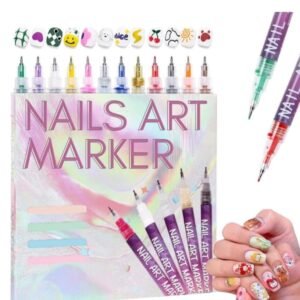 Plastic Nail Art Maker Pen (Multicolor)