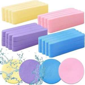 Sponge Makeup Removal Sponge 12Pcs Set (Multicolor)