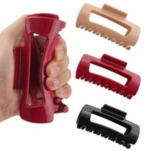 Silicone Soft Hair Claw Clips Big Size (Multicolor)