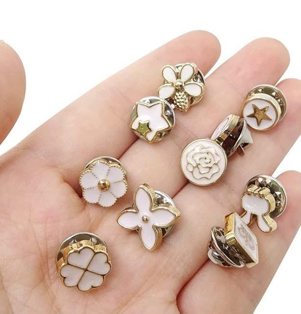 Pack of 2 Metal 20 Pieces Brooch Pin for Women Jeans Shirt Coat Dress Clothes Sweater Hat Bags Brooch (Multicolor) - Image 3