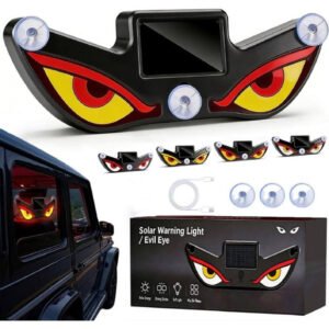 Plastic Devils Eyes LED Car Light (Red-Yellow)