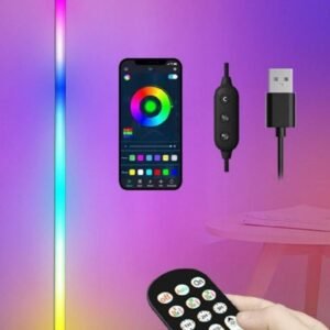 Aluminium� Smart RGB LED Corner Lamp With App (Multicolor)