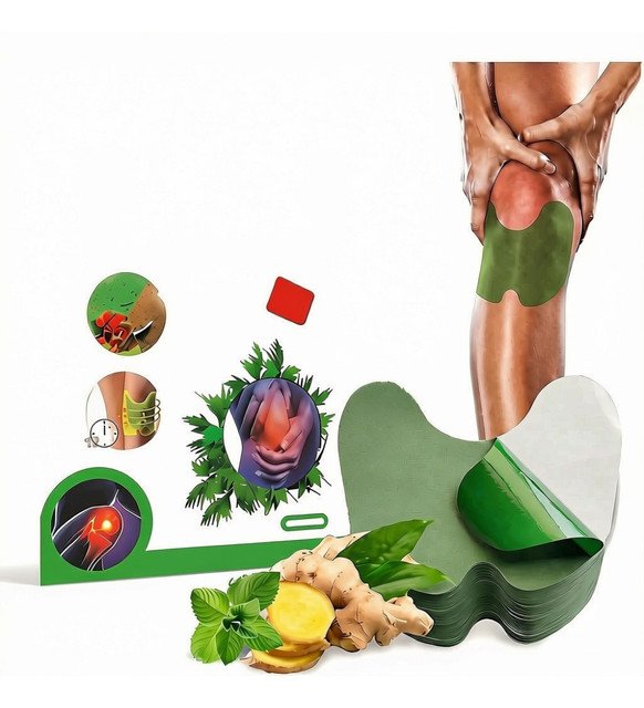 Natural Fabric Knee Patch 10 Pieces Set (Green) - Image 2