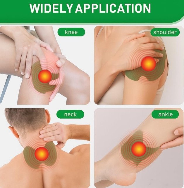 Natural Fabric Knee Patch 10 Pieces Set (Green) - Image 4