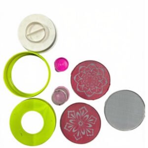 Plastic Rangoli Making Kit (Multicolor)