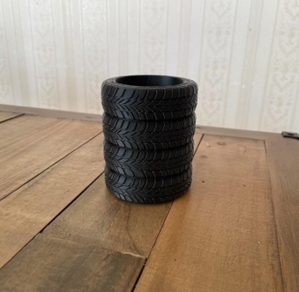 Plastic Tire Pen Holder (Black) - Image 2