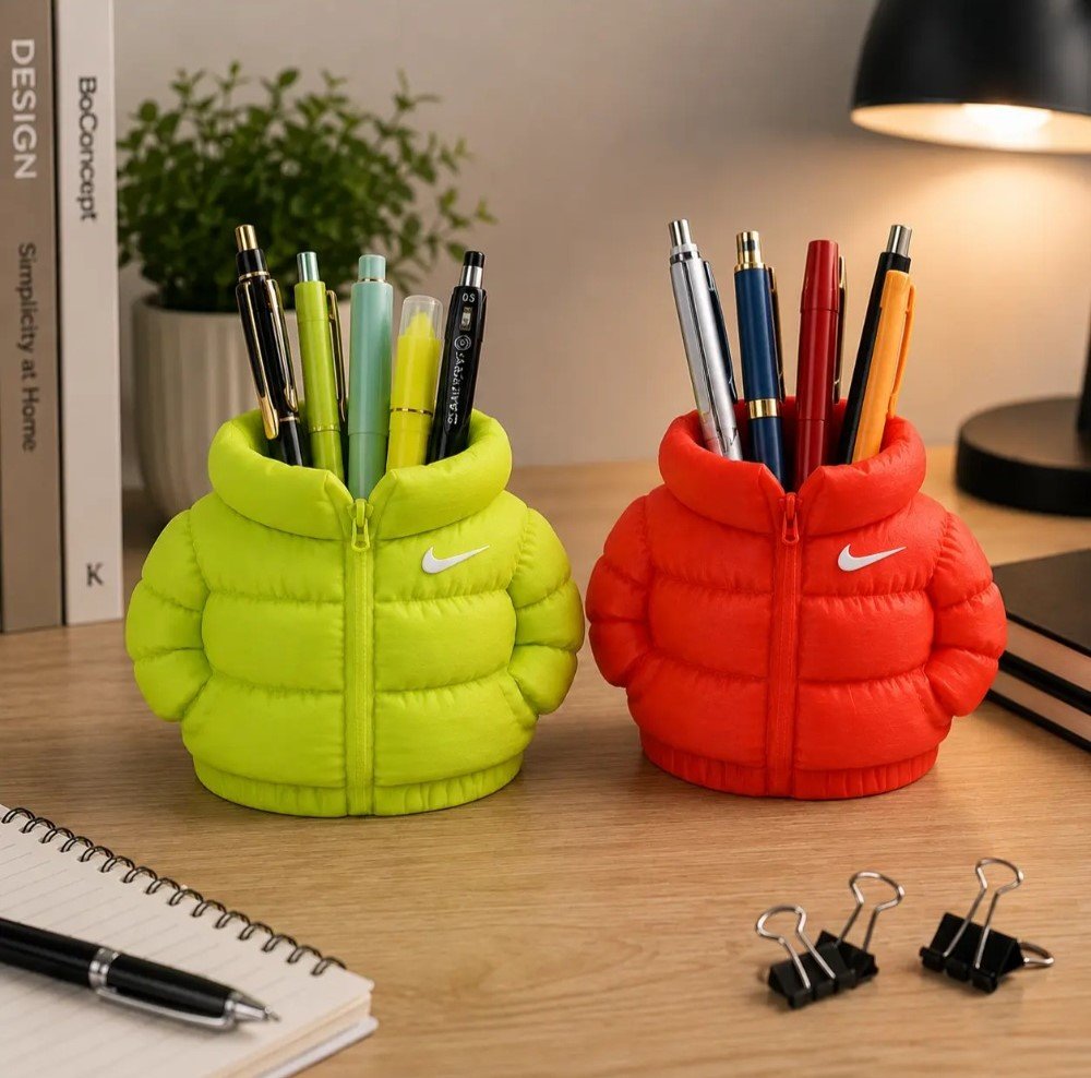 Plastic Nike Puffer Jacket Pen Holder (Multicolor) - Image 2