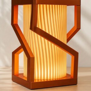 Plastic Modern Copper LED Lamp (Multicolor)