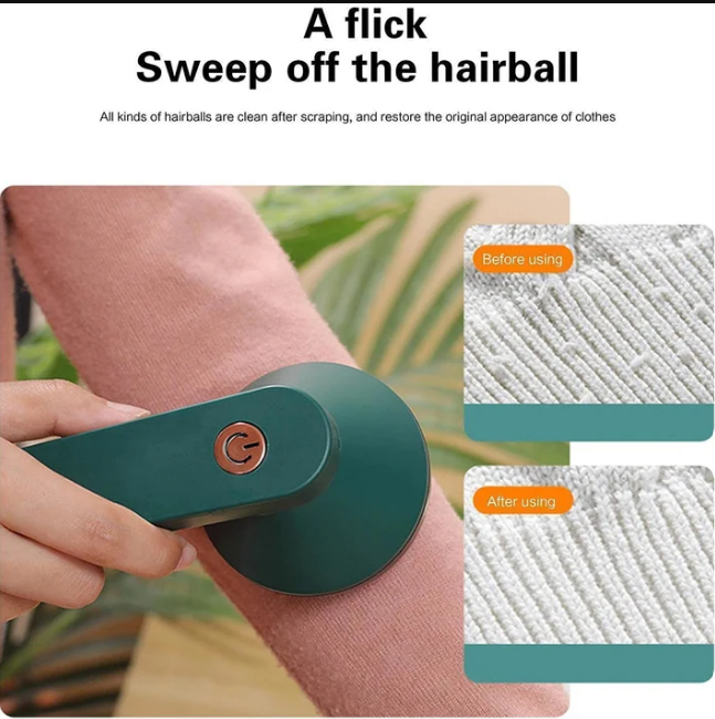 Electric Lint Remover – Cordless Fabric Shaver for Clothes and More